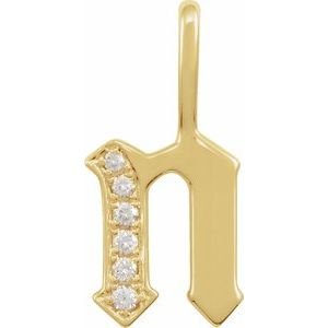 14k-yellow-gold-06-ctw-natural-diamond-gothic-initial-n-charm-pendant