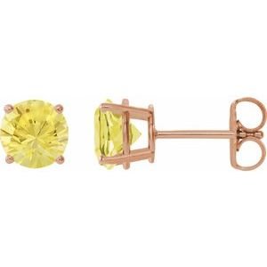 14k-rose-gold-8-mm-lab-grown-yellow-sapphire-earrings-3
