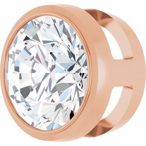 14K Rose Gold 1 CT Lab-Grown Diamond Slide Pendant