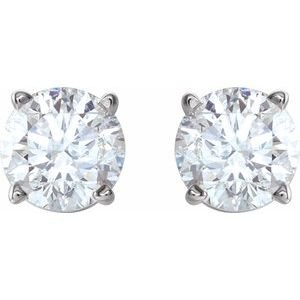 Sterling Silver Imitation White Cubic Zirconia Earrings
