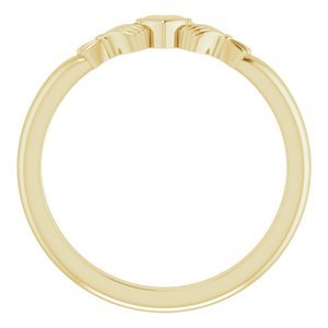 14K Yellow Gold Claddagh Ring