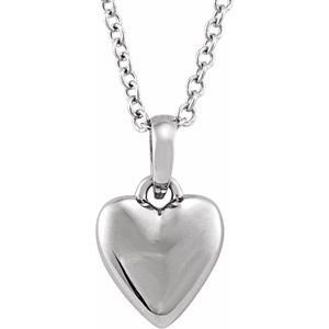 sterling-silver-puffed-heart-16-18-necklace