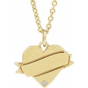 14k-yellow-gold-005-ct-natural-diamond-engravable-heart-18-necklace
