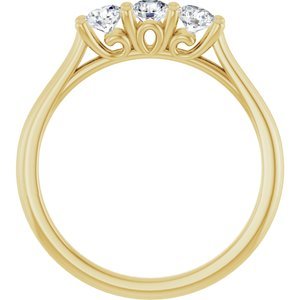 14K Yellow Gold 1/2 CTW Natural Diamond Anniversary Band