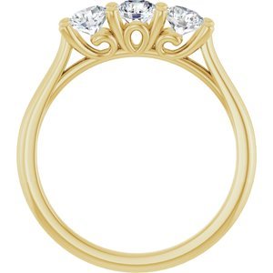 14K Yellow Gold 3/4 CTW Natural Diamond Anniversary Band