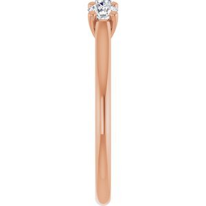 14K Rose Gold 1/2 CTW Natural Diamond Anniversary Band