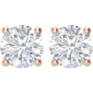 14K Rose Gold 2 CTW Natural Diamond Earrings