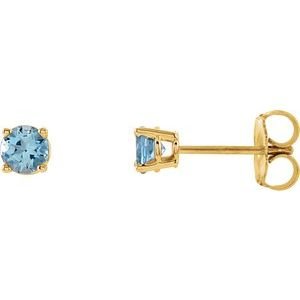 14k-yellow-gold-4-mm-natural-aquamarine-earrings