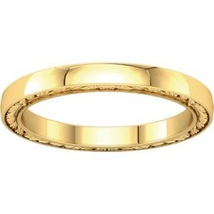 18K Yellow Gold Band Size 5