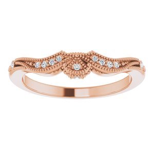 14K Rose Gold .04 CTW Natural Diamond Band