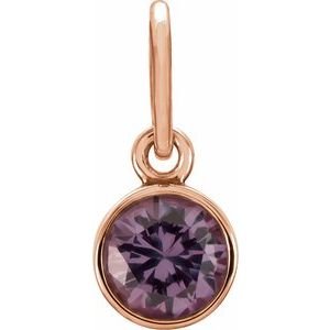 14k-rose-gold-posh-mommy-imitation-alexandrite-charm-pendant