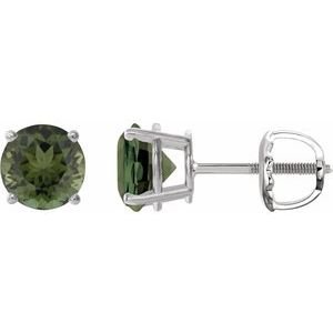 14k-white-gold-6-mm-natural-green-tourmaline-earrings-3