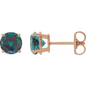 14k-rose-gold-6-mm-lab-grown-alexandrite-earrings