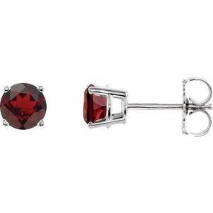 14k-white-gold-5-mm-natural-mozambique-garnet-earrings