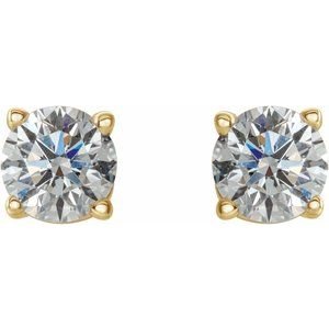 14K Yellow Gold 1/2 CTW Natural Diamond Earrings