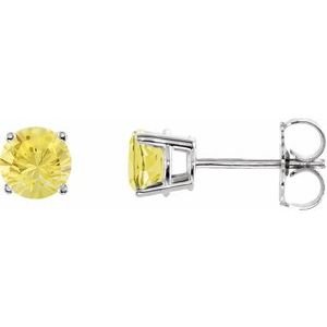 14k-white-gold-5-mm-natural-yellow-sapphire-earrings