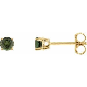 14k-yellow-gold-3-mm-natural-green-tourmaline-earrings