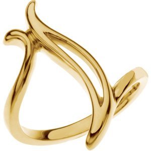 14K Yellow Gold Freeform Ring