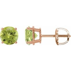 14k-rose-gold-6-mm-natural-peridot-earrings-3