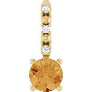 14k-yellow-gold-imitation-citrine-01-ctw-natural-diamond-charm-pendant