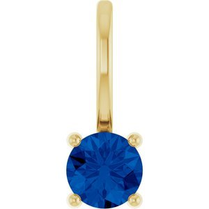 14k-yellow-gold-imitation-blue-sapphire-solitaire-charm-pendant