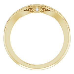14K Yellow Gold .04 CTW Natural Diamond Band