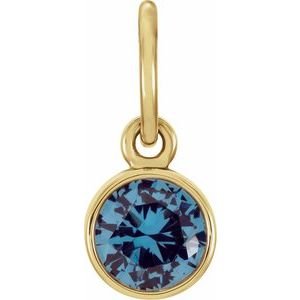 14k-yellow-gold-posh-mommy-imitation-blue-zircon-charm-pendant