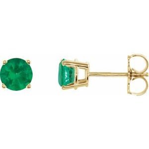 14k-yellow-gold-5-mm-lab-grown-emerald-earrings