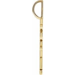 14K Yellow Gold Happy Charm/Pendant