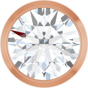 14K Rose Gold 3/4 CT Natural Diamond Slide Pendant