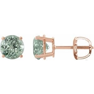 14k-rose-gold-8-mm-lab-grown-green-sapphire-earrings-2