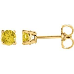 14k-yellow-gold-4-mm-natural-yellow-sapphire-earrings