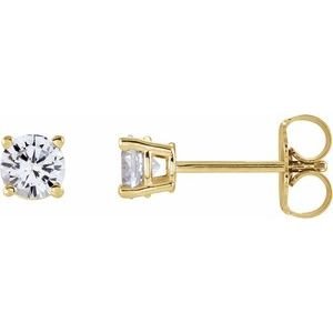14k-yellow-gold-4-mm-natural-white-sapphire-earrings