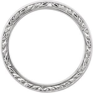 10K White Gold Band Size 7