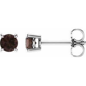 14k-white-gold-4-mm-natural-smoky-quartz-earrings