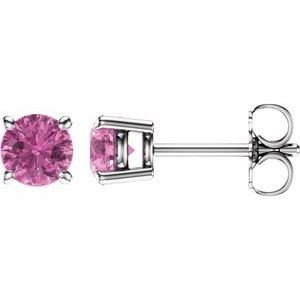 14k-white-gold-5-mm-natural-pink-sapphire-earrings