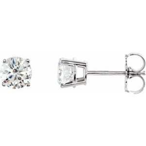 Sterling Silver Imitation White Cubic Zirconia Earrings