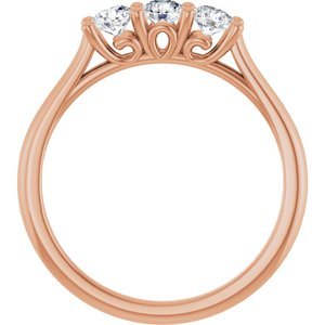 14K Rose Gold 1/2 CTW Natural Diamond Anniversary Band