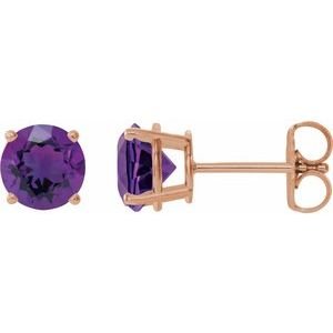 14k-rose-gold-6-mm-natural-amethyst-earrings