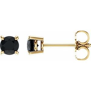 14k-yellow-gold-4-mm-natural-black-onyx-earrings