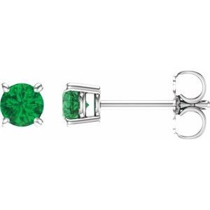 14k-white-gold-4-mm-natural-emerald-earrings