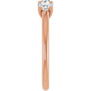 14K Rose Gold 3/4 CTW Natural Diamond Anniversary Band