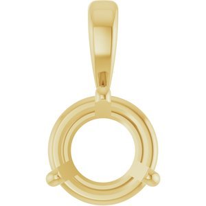 14K Yellow Gold 1 CT Lab-Grown Diamond Pendant