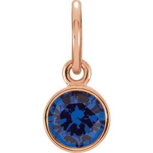 14k-rose-gold-posh-mommy-imitation-blue-sapphire-charm-pendant